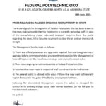 PRESS RELEASE ON ALLEGED ONGOING RECRUITMENT OF STAFF