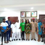 FEDERATION OF IHIALA STUDENTS FEDERAL POLYTECHNIC OKO CHAPTER PAY COURTESY VISIT TO THE RECTOR