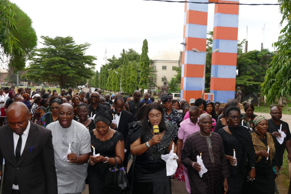 FEDERAL POLYTECHNIC, OKO HOLDS CANDLELIGHT PROCESSION IN HONOUR OF LATE BURSAR