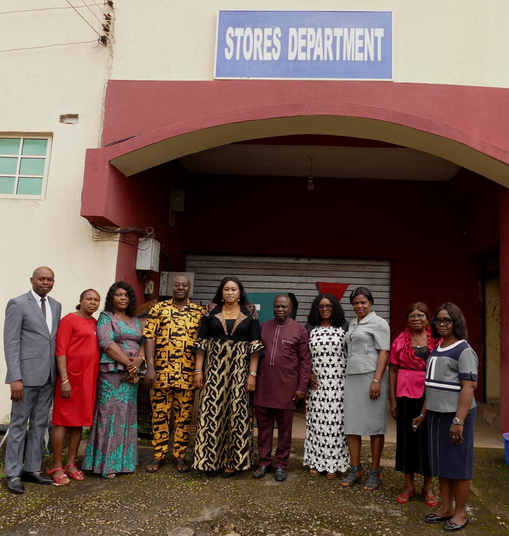 You are currently viewing RECTOR, DR. CHIOMA AWUZIE, UNDERTAKES INSPIRING INSPECTION OF STORES UNIT OF FEDERAL POLYTECHNIC, OKO