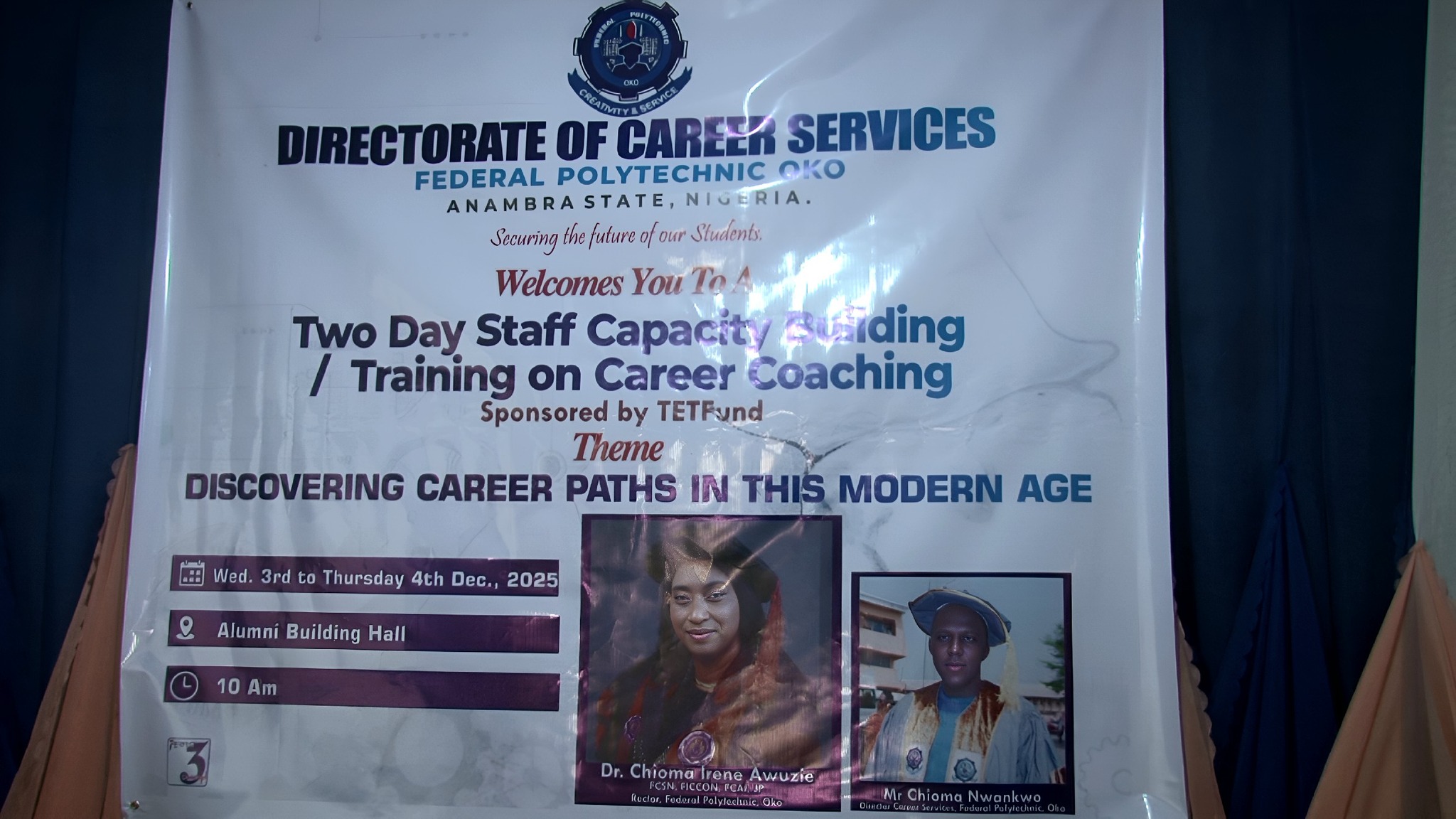 You are currently viewing FEDERAL POLYTECHNIC OKO TRAINS STAFF ON CAREER COACHING