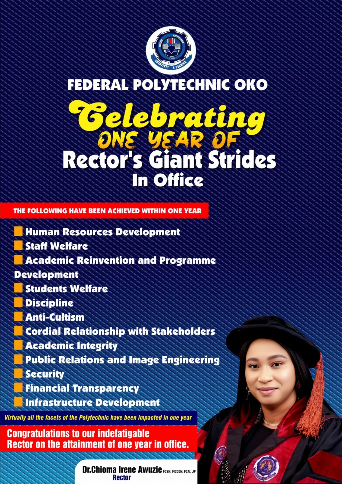 You are currently viewing ONE YEAR IN OFFICE