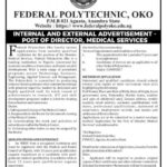 INTERNAL AND EXTERNAL ADVERTISEMENT: POST OF DIRECTOR, MEDICAL SERVICES