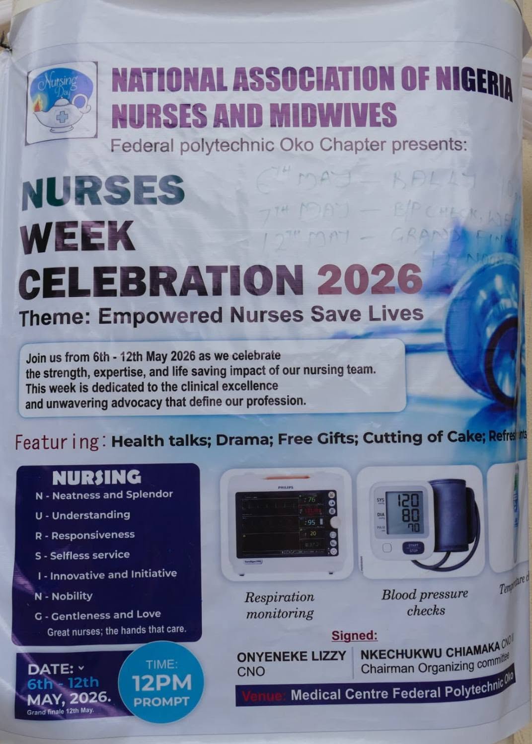 You are currently viewing RECTOR, DR. CHIOMA AWUZIE PRAISES MEDICAL PRACTITIONERS AS NURSES CELEBRATE 2026 WEEK